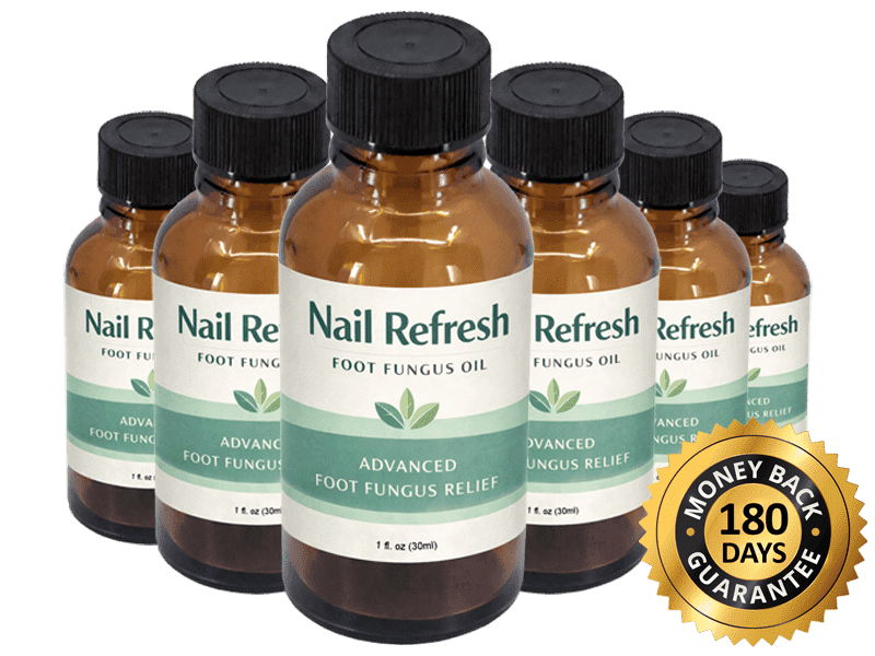 	Nail Refresh foot fungus oil bottle with applicator brush — 13 botanical oil blend